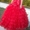 Продам шикарное выпускное платье. Цвет красный, длинное, пышное #210596