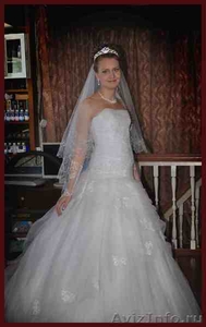 Продаю свадебное платье белого цвета, пышное - Изображение #2, Объявление #62562