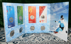 Набор всех 8 Олимпийских монет Сочи 2014 в альбоме - Изображение #1, Объявление #1042885