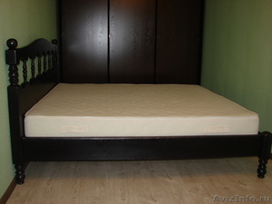 Кровать двухспальная из натурального дерева. Берёза - цвет венге.  - Изображение #1, Объявление #1073322